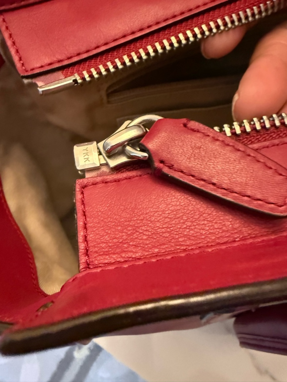 Coach 19890 dark red leather legacy medium, Candace tote shoulder bag - Picture 15 of 16